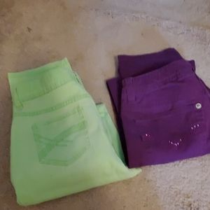 2 pair girls Jean's size 14. One So brand and the